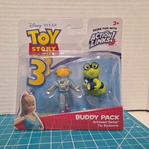 Disney Pixar Toy Story Action Links Mini Figure Astronaut Barbie Bookworm